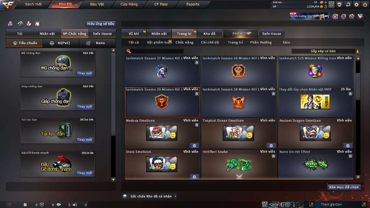 shop acc cf uy tin gia re